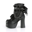 Gothic Style Chain Lace-Up Ankle Boots