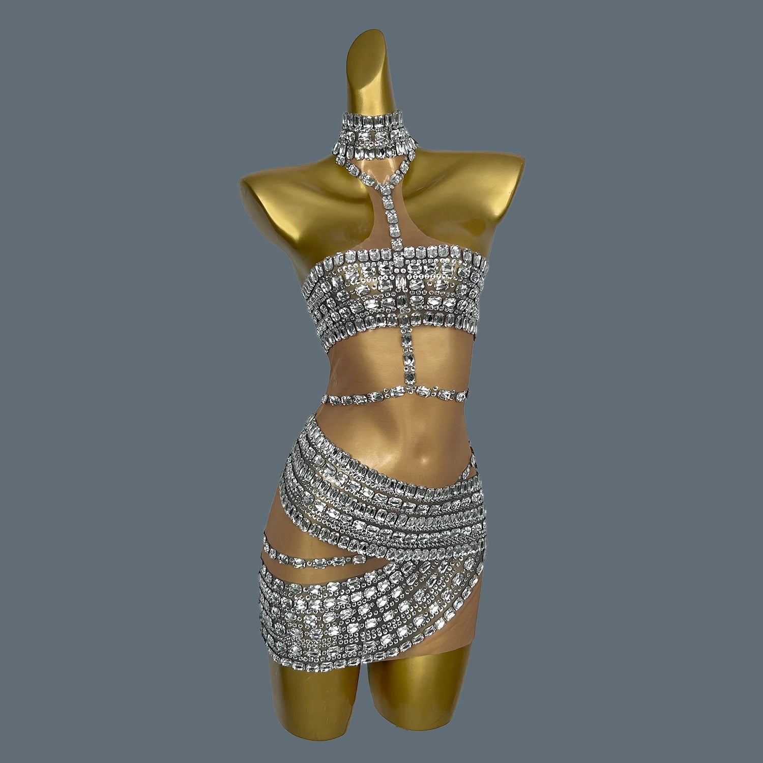 Fade Into Flame Mini Dress