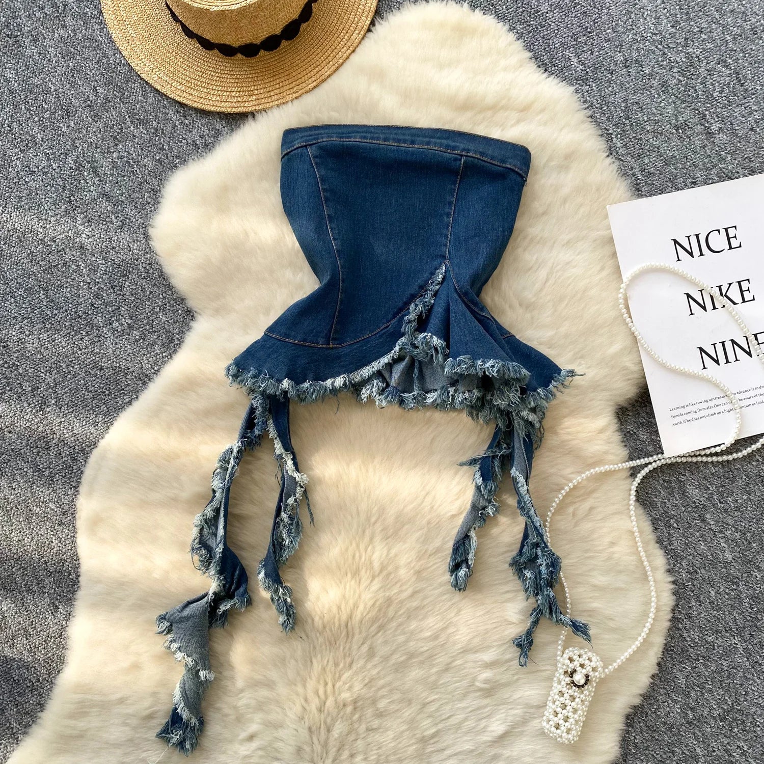 Blue Hour Confessions Crop Top