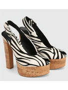 Transparent Upper Square Heels Sandals