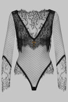 Exotic Lace Sheer Dot Teddies