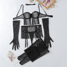 Black Tassel with Garter Lingerie