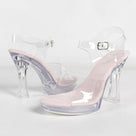 Transparent Square High Heels Sandals