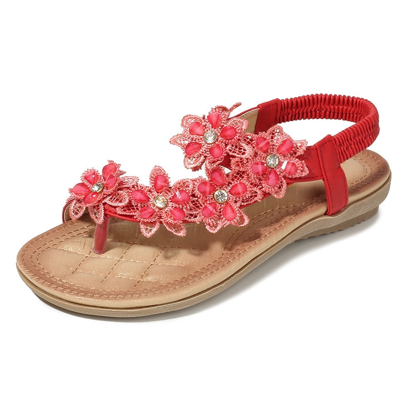 Custommade Mella Flower - Flat sandals - Boozt.com