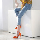 My Butterfly Ankle Strap Heels