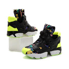 Cute Abstract Print Women Platform High Top Sneaker