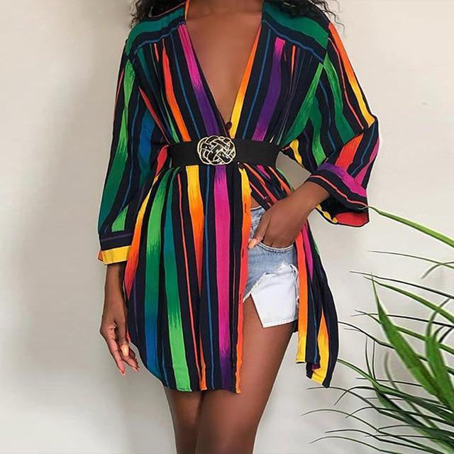 Colorfull Holiday Mini Dress Maimoco Colorfull Holiday Mini Dress Maimoco