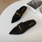 Rome Unicorn Flock Suede Thin Heels Women Flat Shoes