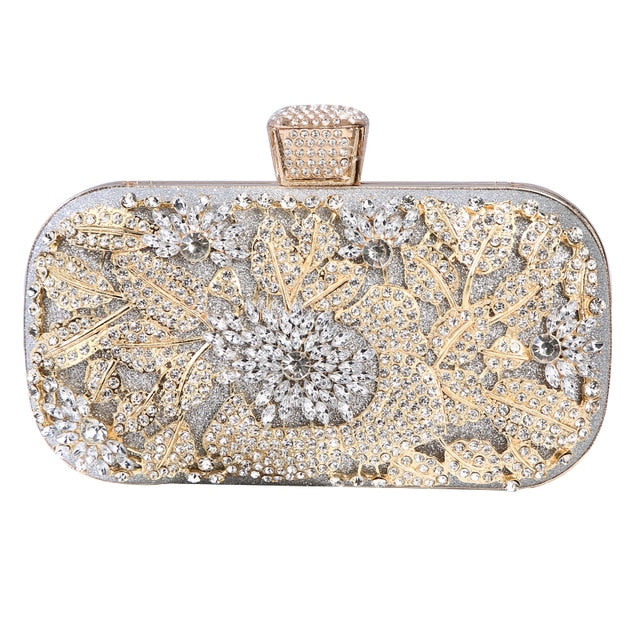 Rhinestone Covered queen fashion clutch