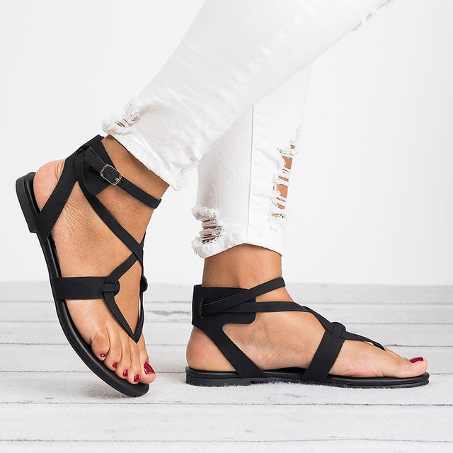 Criss Cross Strappy Sandal – Maimoco