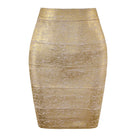 Glitter & Gold Pencil Skirt