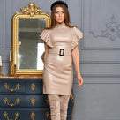 Scandalous Flare Sleeve Mini Dress