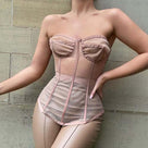 Yesterday Strapless Lace Corset