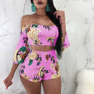 Summer Time Off-Shoulder Short Sets