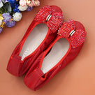 Snake Head Leather Flat Shoes
