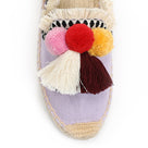 Casual Canvas Tassel Fluffy Ball Slipper Sandal