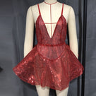 Today Sequined Backless Dress