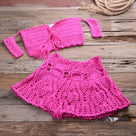 Sitting On The Dock Crochet Skirt Sets